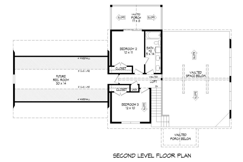 Dream House Plan - Floor Plan - Upper Floor for Southern House Plan #932-796 - 3 bed, 2.5 bath