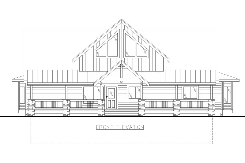 House Plan Design - Exterior - Front Elevation 3 for Craftsman House Plan #117-1015 - 3 bed, 2.5 bath