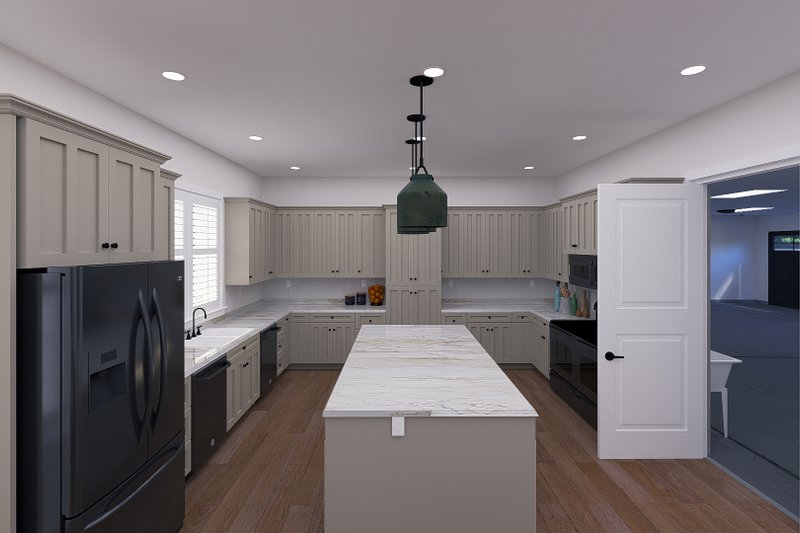 House Design - Interior - Kitchen for Farmhouse House Plan #1060-347 - 4 bed, 4.5 bath