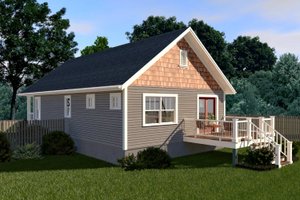 Exterior - Other Elevation for Cottage House Plan #79-108 - 2 bed, 1 bath