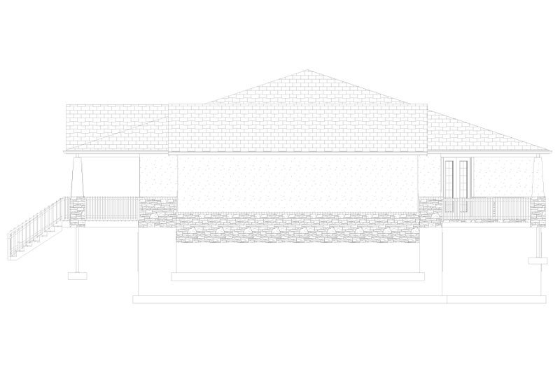 House Blueprint - Exterior - Other Elevation 1 for Craftsman House Plan #1060-106 - 5 bed, 4 bath