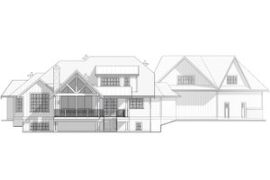 Exterior - Rear Elevation for Craftsman House Plan #1086-5 - 4 bed, 3.5 bath