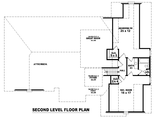 European Floor Plan - Upper Floor Plan #81-1162