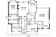 Country Style House Plan - 5 Beds 4 Baths 3228 Sq/Ft Plan #84-239 