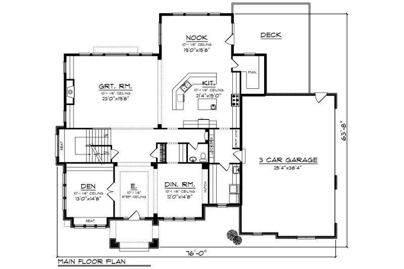 Tudor Style House Plan - 4 Beds 4.5 Baths 4928 Sq/Ft Plan #70-1205 ...