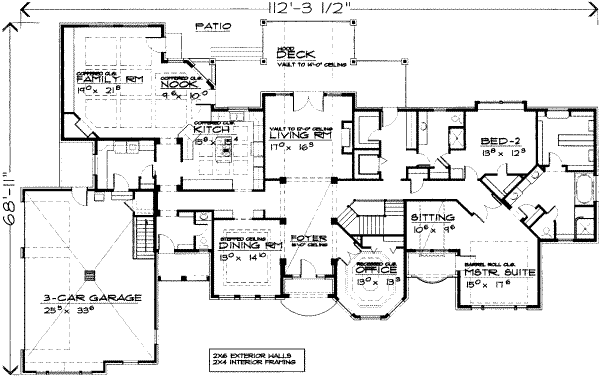 Traditional Floor Plan - Main Floor Plan #308-127