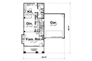 Craftsman Style House Plan - 3 Beds 2.5 Baths 1649 Sq/Ft Plan #20-1219 Floor 