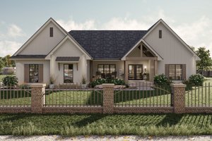 Modern Exterior - Front Elevation Plan #455-577
