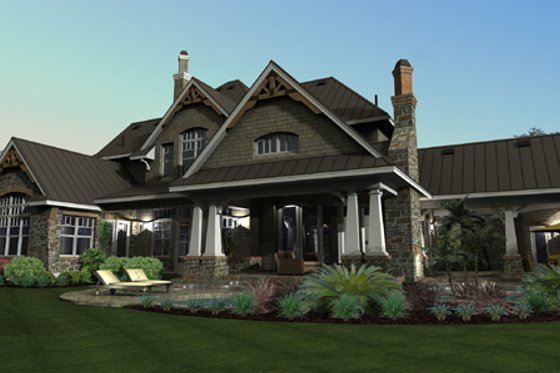 Exterior - Other Elevation for Craftsman House Plan #120-173 - 4 bed, 4 bath
