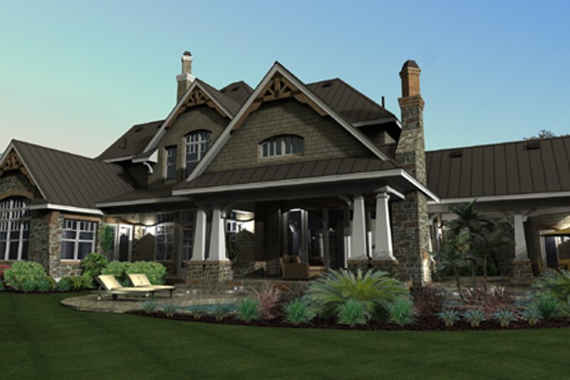 Architectural House Design - Exterior - Other Elevation for Craftsman House Plan #120-173 - 4 bed, 4 bath