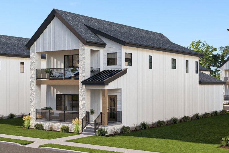 House Blueprint - Exterior - Other Elevation 4 for Farmhouse House Plan #455-805 - 3 bed, 2.5 bath