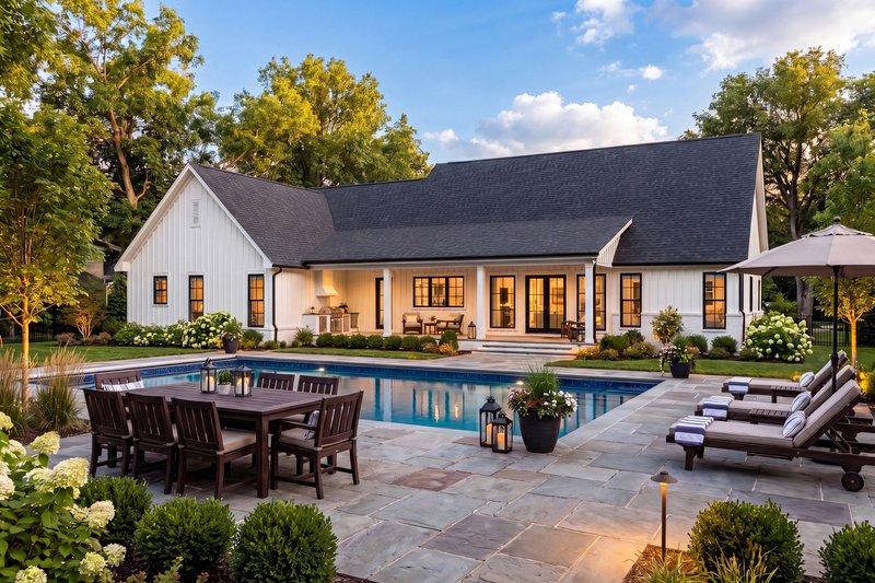 Dream House Plan - Exterior - Rear Elevation 5 for Farmhouse House Plan #430-436 - 3 bed, 2 bath