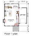 Modern Style House Plan - 3 Beds 2.5 Baths 1487 Sq/Ft Plan #79-328 