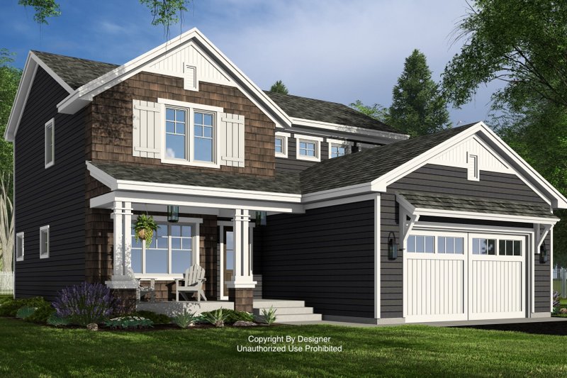 Dream House Plan - Bungalow Exterior - Front Elevation Plan #51-1375