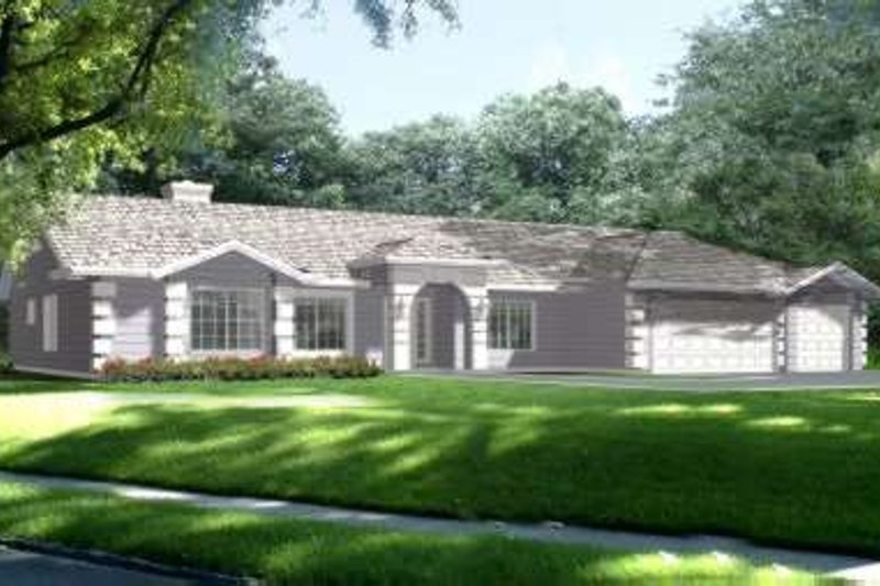 Ranch Style House Plan - 4 Beds 2.5 Baths 2874 Sq/Ft Plan #1-702