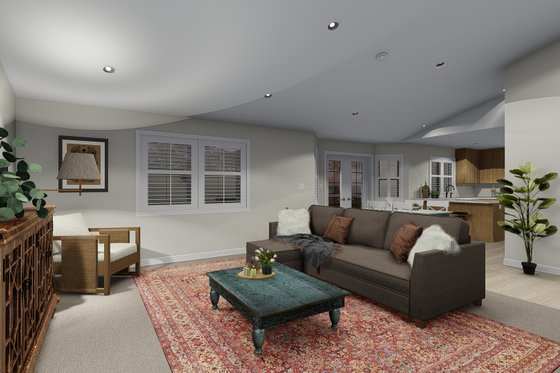 Interior - Family Room for Traditional House Plan #1060-63 - 3 bed, 2.5 bath