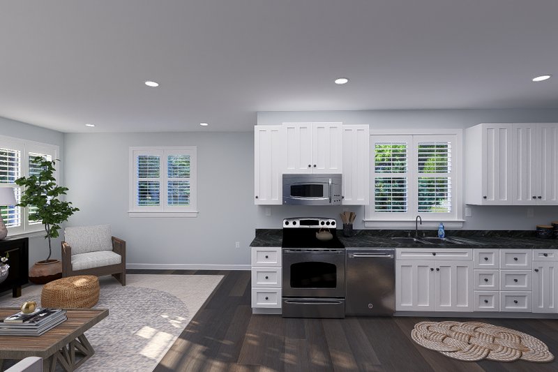 House Plan Design - Interior - Kitchen for Craftsman House Plan #1060-333 - 2 bed, 1 bath