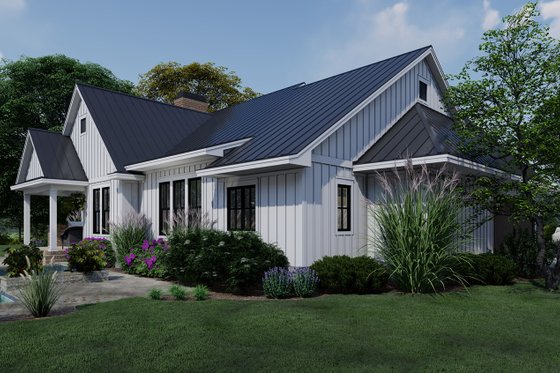 Exterior - Other Elevation for Farmhouse House Plan #120-263 - 4 bed, 3 bath