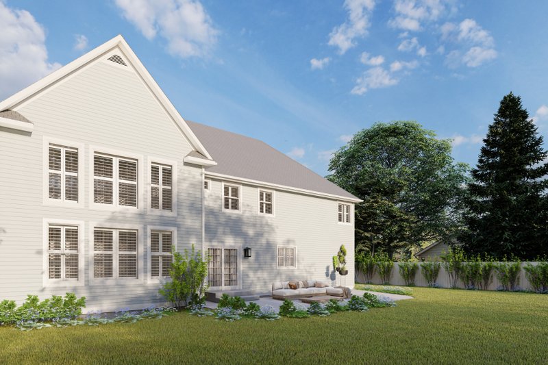 Architectural House Design - Exterior - Rear Elevation 1 for Farmhouse House Plan #1060-178 - 4 bed, 2.5 bath