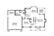 Colonial Style House Plan - 3 Beds 2.5 Baths 1902 Sq/Ft Plan #1010-210 