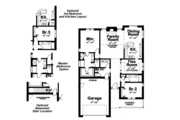 Ranch Style House Plan - 2 Beds 2 Baths 1761 Sq/Ft Plan #20-1529 