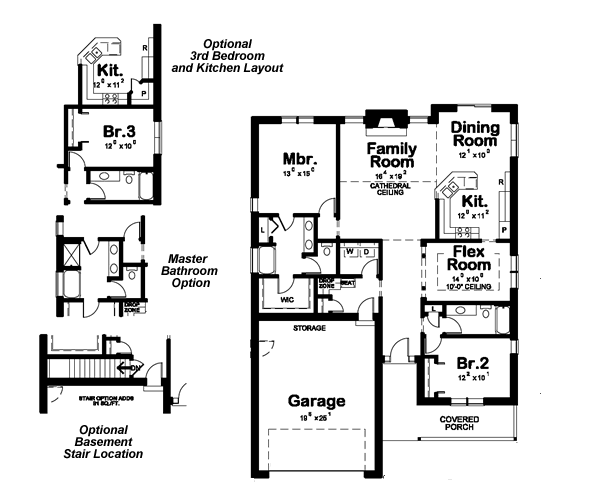 Ranch Floor Plan - Main Floor Plan #20-1529