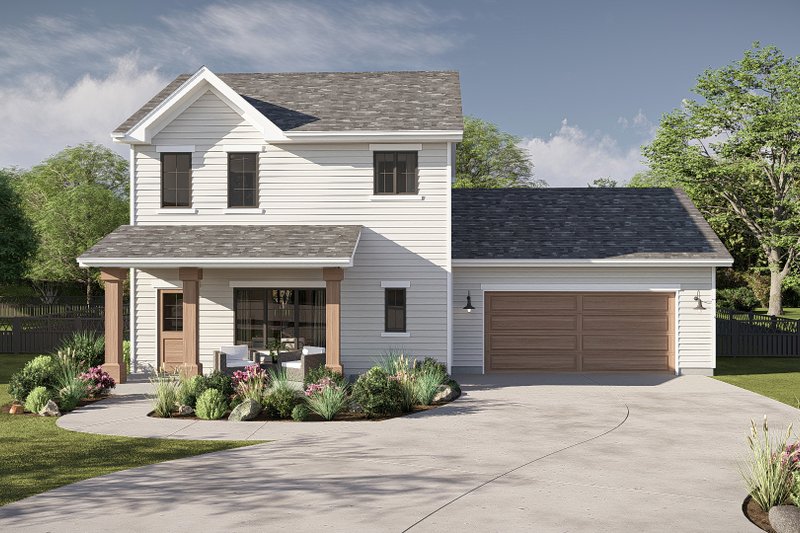 Dream House Plan - Traditional Exterior - Front Elevation Plan #455-553