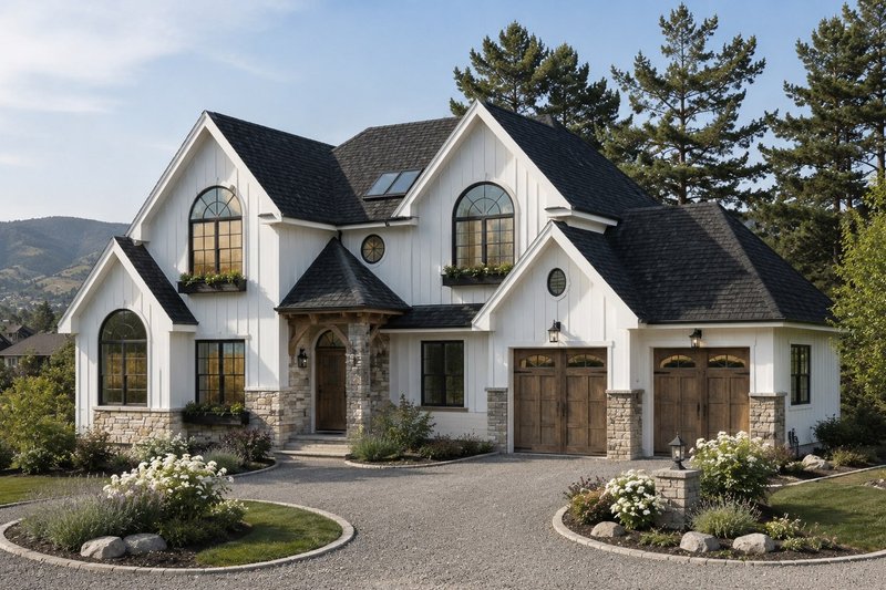 House Blueprint - Exterior - Front Elevation 2 for Farmhouse House Plan #1100-125 - 5 bed, 3 bath