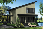 Modern Style House Plan - 2 Beds 2 Baths 1165 Sq/Ft Plan #25-4364 