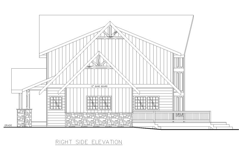Home Plan - Exterior - Other Elevation 1 for Farmhouse House Plan #117-980 - 6 bed, 5 bath