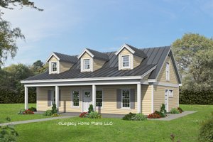 Country Exterior - Front Elevation Plan #932-806