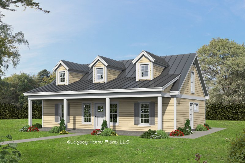 House Blueprint - Country Exterior - Front Elevation Plan #932-806