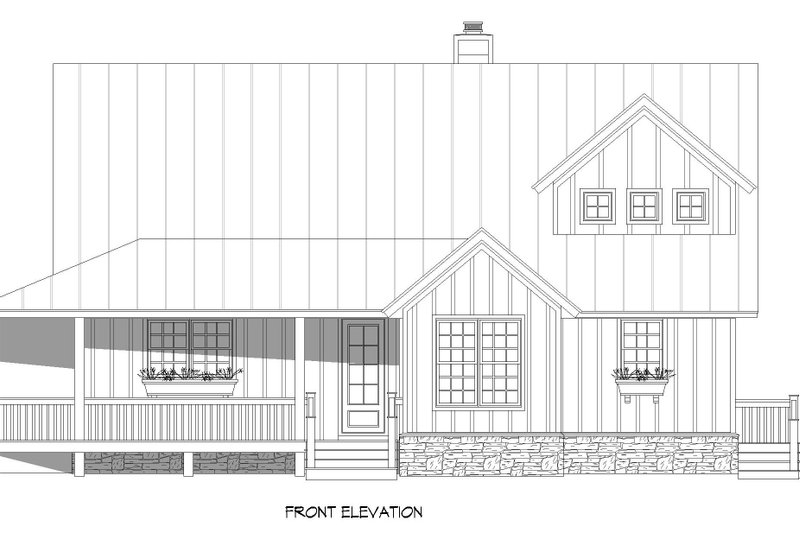 Dream House Plan - Exterior - Front Elevation 3 for Traditional House Plan #932-477 - 2 bed, 2 bath