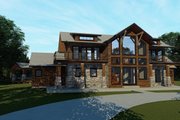 Farmhouse Style House Plan - 5 Beds 5.5 Baths 3837 Sq/Ft Plan #1109-12 Exterior 