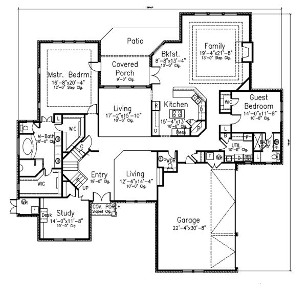 Modern Floor Plan - Main Floor Plan #52-231