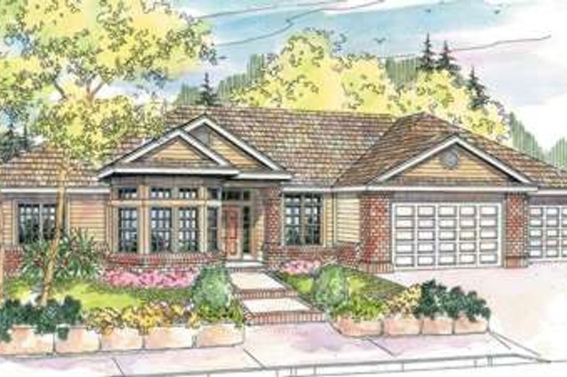 Home Plan - Traditional Exterior - Front Elevation Plan #124-597
