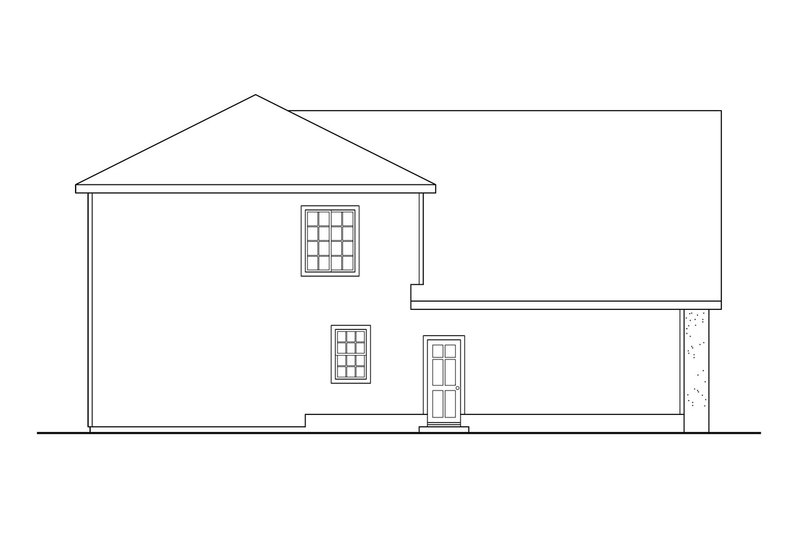 Home Plan - Exterior - Other Elevation for European House Plan #124-362 - 4 bed, 2.5 bath