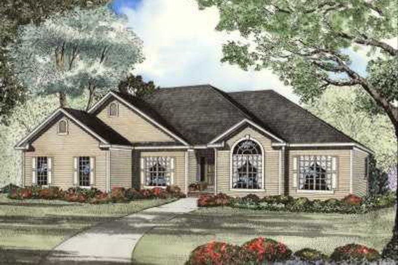 Architectural House Design - Traditional Exterior - Front Elevation Plan #17-609