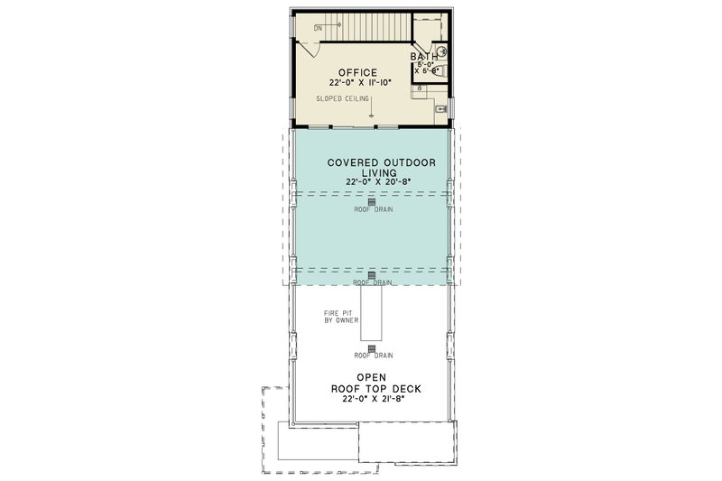 Home Plan - Floor Plan - Lower Floor for Modern House Plan #923-422 - 3 bed, 4 bath