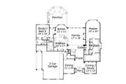 European Style House Plan - 5 Beds 4.5 Baths 4144 Sq/Ft Plan #411-523 