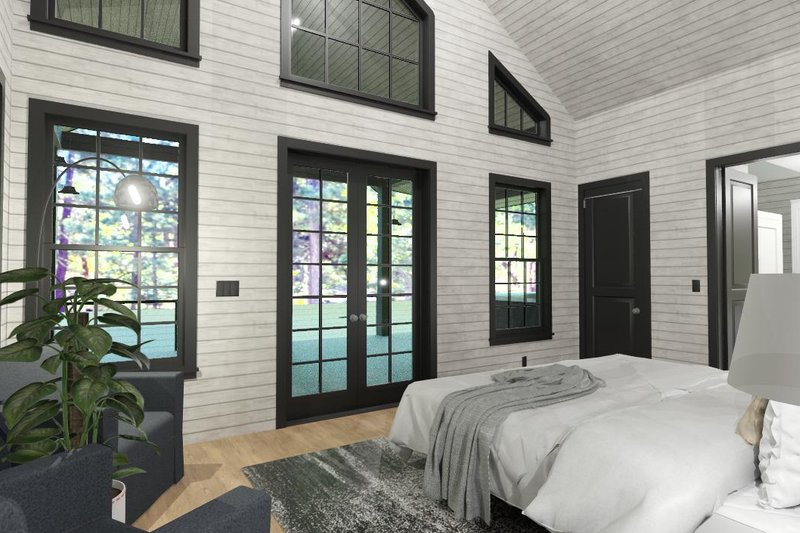 House Blueprint - Photo 15 for Cabin House Plan #1109-10 - 1 bed, 1 bath