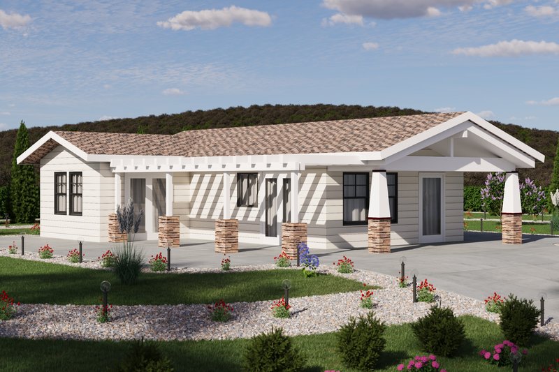 Home Plan - Craftsman Exterior - Front Elevation Plan #1106-131