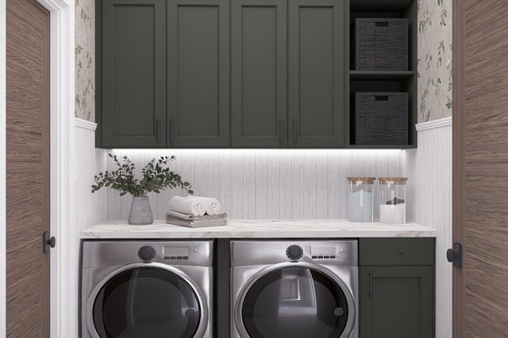 Interior - Laundry for Farmhouse House Plan #455-750 - 3 bed, 2.5 bath