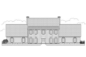 Southern Exterior - Front Elevation Plan #65-169