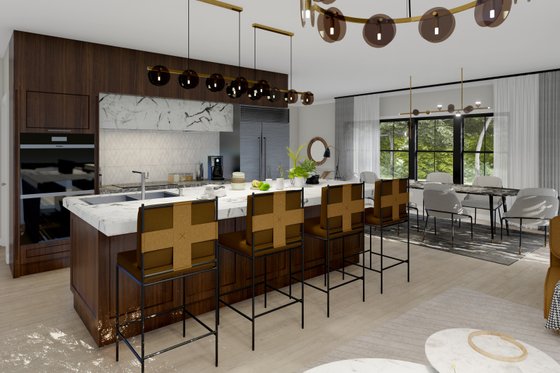 Interior - Kitchen for Barndominium House Plan #1064-300 - 3 bed, 2 bath