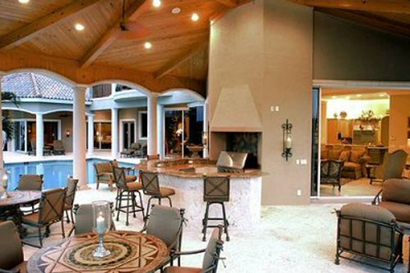 House Plan Design - Exterior - Outdoor Living for Mediterranean House Plan #27-216 - 5 bed, 5.5 bath