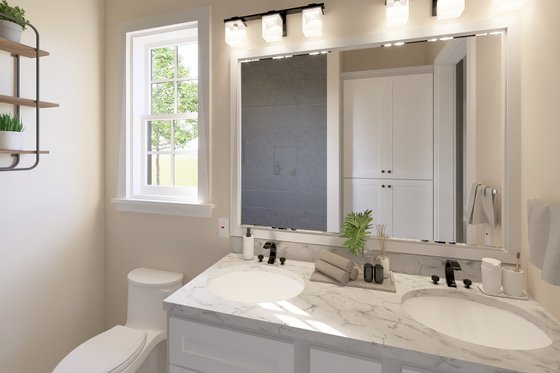 Interior - Master Bathroom for Farmhouse House Plan #44-262 - 2 bed, 2 bath