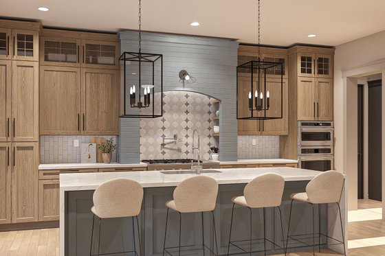 Interior - Kitchen 1 for Modern House Plan #455-358 - 4 bed, 3.5 bath