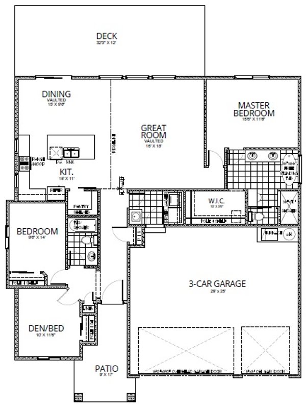 Contemporary Floor Plan - Main Floor Plan #112-175