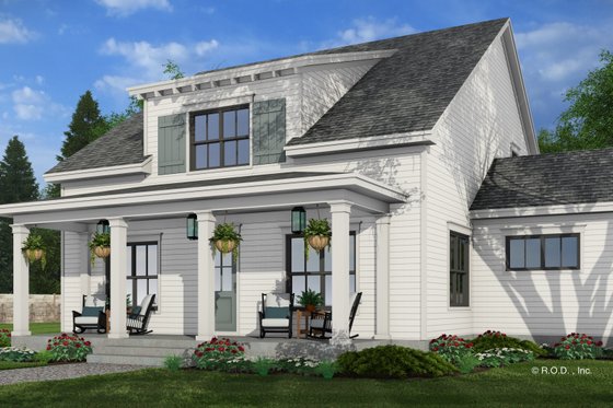 Exterior - Front Elevation 4 for Farmhouse House Plan #51-1278 - 4 bed, 4.5 bath